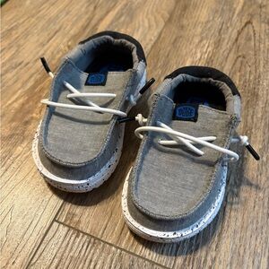 Hey Dude Kids Moccasins - Gray and Black